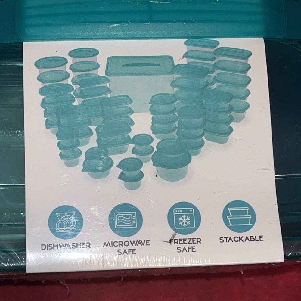 Madison York 124pc Food Storage Set BPA Free Dishwasher Microwave & Freezer Safe